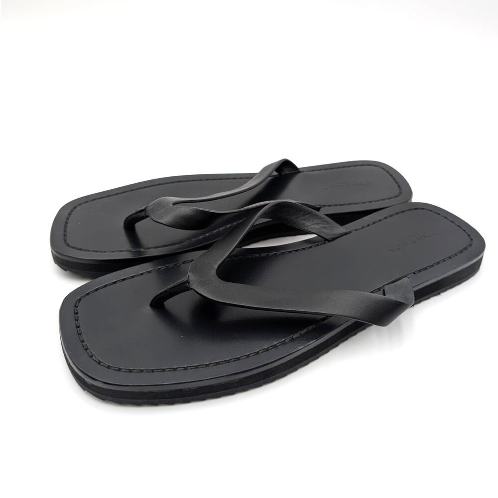 Tony Bianco Kimba Thong Sandals Open Square Toe Women's Black Size US10.5-11